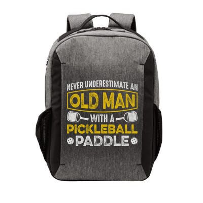 Never Underestimate An Old With A Pickleball Paddle Great Gift Vector Backpack