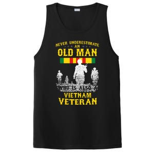 Never Underestimate An Old Man Vietnam Veteran PosiCharge Competitor Tank