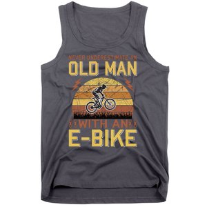 Never Underestimate An Old Man With An Ebike Tank Top