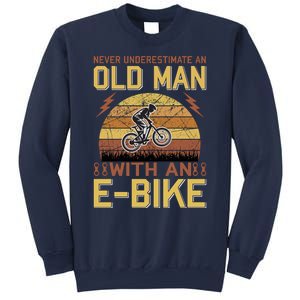 Never Underestimate An Old Man With An Ebike Sweatshirt