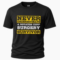 Never Underestimate A Rotator Cuff Surgery Survivor Performance Shirt