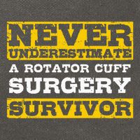 Never Underestimate A Rotator Cuff Surgery Survivor Cotton Canvas Backpack