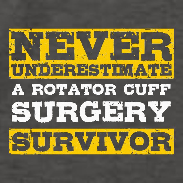Never Underestimate A Rotator Cuff Surgery Survivor Vector Backpack