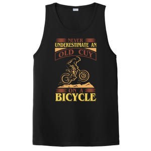 Never Underestimate An Old Guy On A Bicycle PosiCharge Competitor Tank