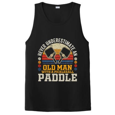 Never Underestimate An Old Man With A Pickleball Paddle PosiCharge Competitor Tank