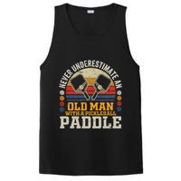 Never Underestimate An Old Man With A Pickleball Paddle PosiCharge Competitor Tank