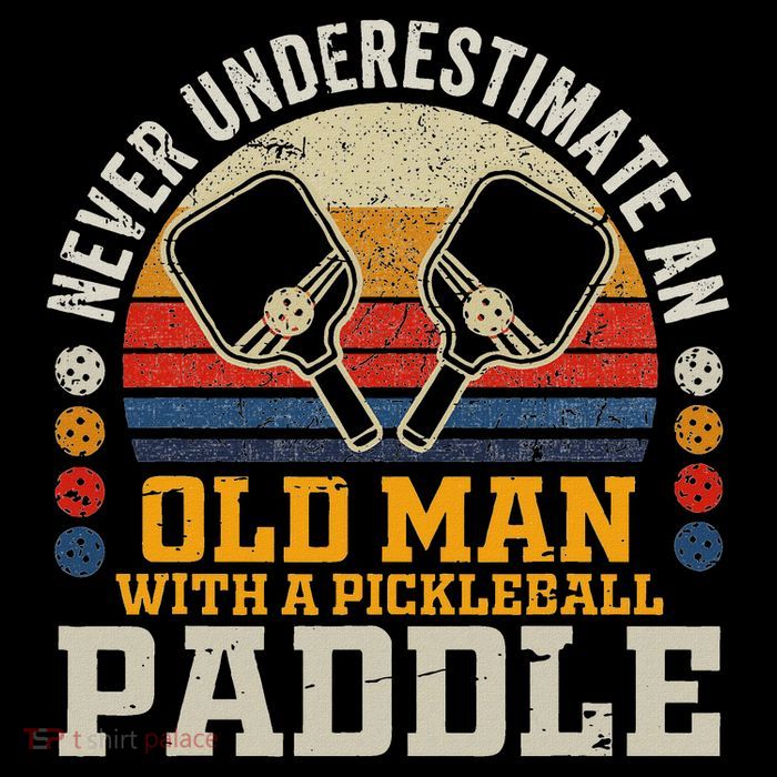 Never Underestimate An Old Man With A Pickleball Paddle Full Zip Hoodie