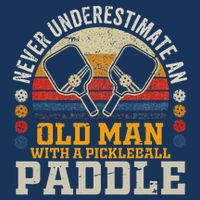 Never Underestimate An Old Man With A Pickleball Paddle Infant Baby Jersey Bodysuit