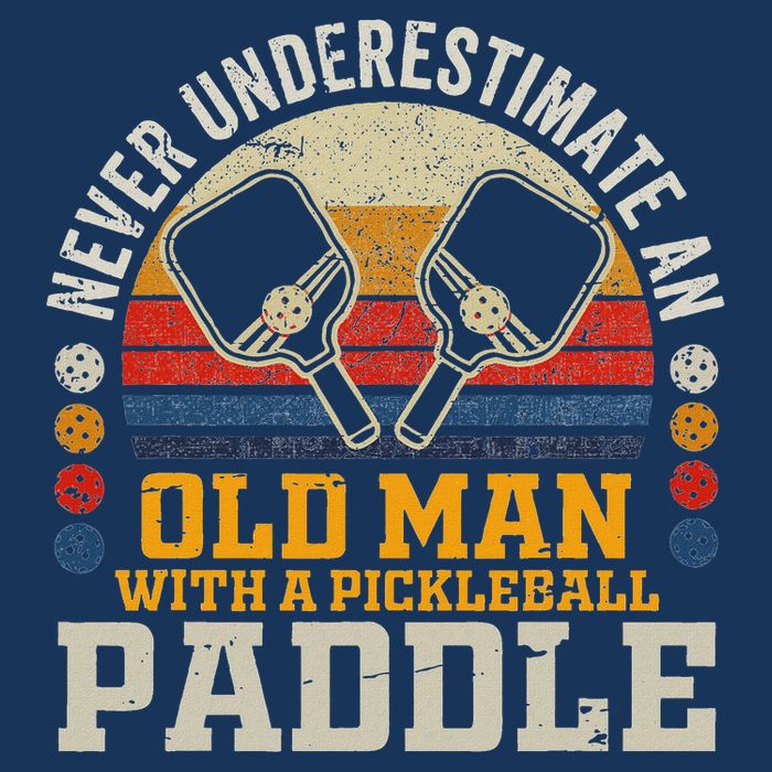Never Underestimate An Old Man With A Pickleball Paddle Infant Baby Jersey Bodysuit