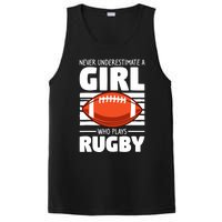 Never Underestimate A Girl Who Plays Rugby PosiCharge Competitor Tank