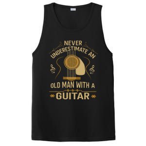 Never Underestimate An Old Man With A Guitar Acoustic Player PosiCharge Competitor Tank