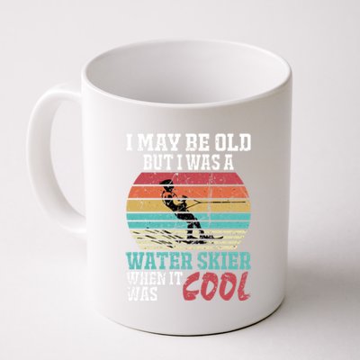 Never Underestimate An Old On A Ski Skiing Skier Cool Gift Coffee Mug