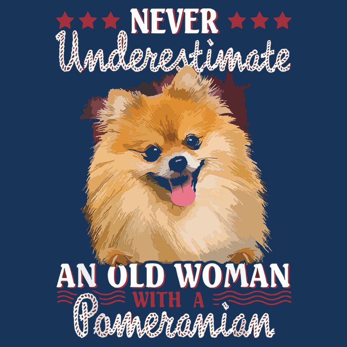 Never Underestimate An Old Woman With Pomeranian Cooling Performance Crew T-Shirt