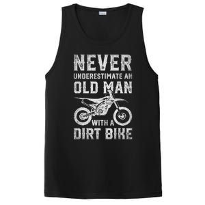 Never Underestimate An Old Man With A Dirt Bike Father's Day PosiCharge Competitor Tank