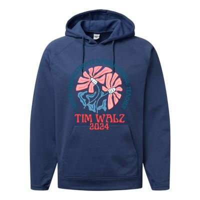 Never Underestimate A Public School Teacher Performance Fleece Hoodie