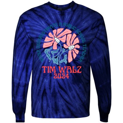 Never Underestimate A Public School Teacher Tie-Dye Long Sleeve Shirt