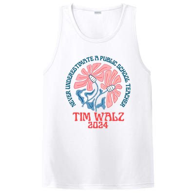 Never Underestimate A Public School Teacher PosiCharge Competitor Tank