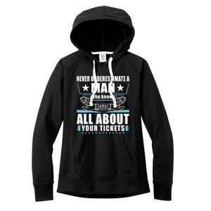 Never Underestimate An Insurance Agent Funny Gift Women's Fleece Hoodie