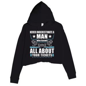 Never Underestimate An Insurance Agent Funny Gift Crop Fleece Hoodie