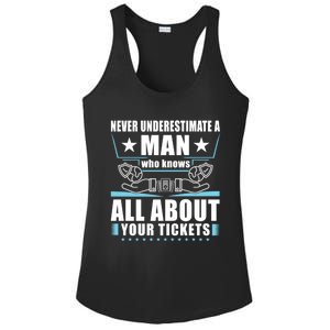 Never Underestimate An Insurance Agent Funny Gift Ladies PosiCharge Competitor Racerback Tank