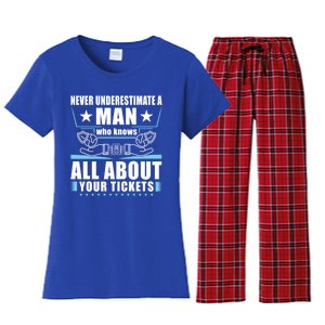 Never Underestimate An Insurance Agent Funny Gift Women's Flannel Pajama Set