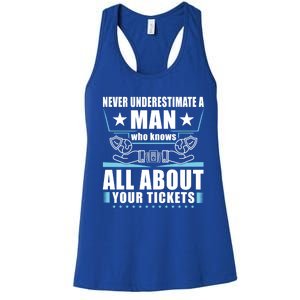 Never Underestimate An Insurance Agent Funny Gift Women's Racerback Tank