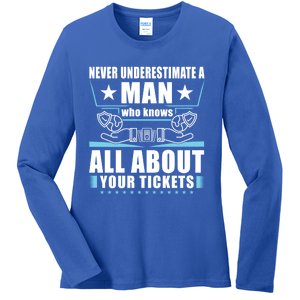 Never Underestimate An Insurance Agent Funny Gift Ladies Long Sleeve Shirt