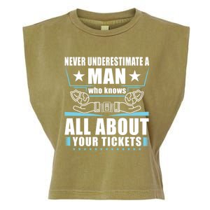 Never Underestimate An Insurance Agent Funny Gift Garment-Dyed Women's Muscle Tee