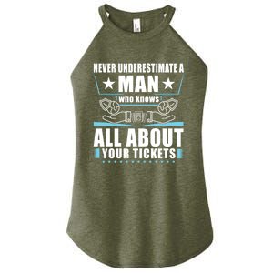 Never Underestimate An Insurance Agent Funny Gift Women's Perfect Tri Rocker Tank