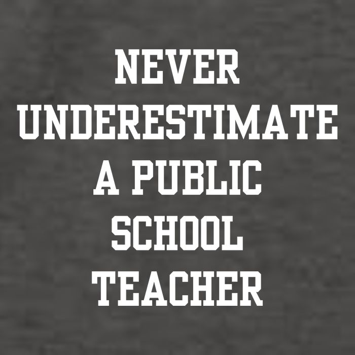 Never Underestimate A Public School Teacher Vector Backpack