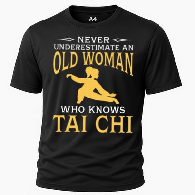 Never Underestimate An Old Woman Who Knows Tai Chi Performance Shirt