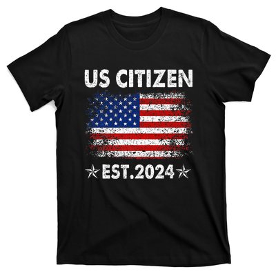 New Us Citizen Est 2024 American Immigrant Citizenship Gifts T-Shirt