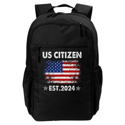 New Us Citizen Est 2024 American Immigrant Citizenship Gifts Daily Commute Backpack