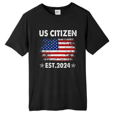 New Us Citizen Est 2024 American Immigrant Citizenship Gifts Tall Fusion ChromaSoft Performance T-Shirt