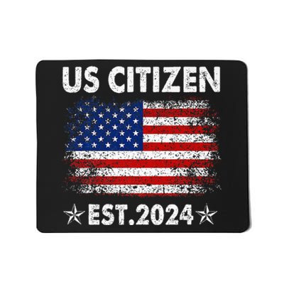 New Us Citizen Est 2024 American Immigrant Citizenship Gifts Mousepad