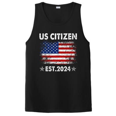 New Us Citizen Est 2024 American Immigrant Citizenship Gifts PosiCharge Competitor Tank