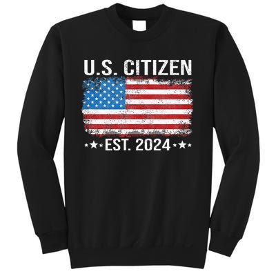 New Us Citizen Est 2024 American Immigrant Citizenship Sweatshirt