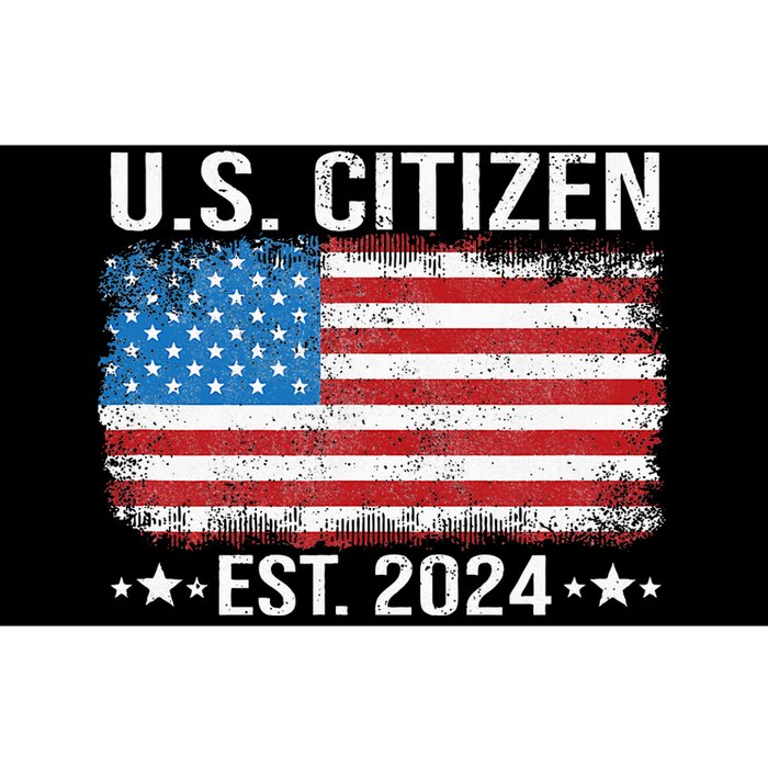 New Us Citizen Est 2024 American Immigrant Citizenship Bumper Sticker