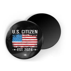 New Us Citizen Est 2024 American Immigrant Citizenship Magnet