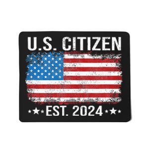 New Us Citizen Est 2024 American Immigrant Citizenship Mousepad