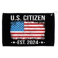 New Us Citizen Est 2024 American Immigrant Citizenship Grommeted Golf Towel