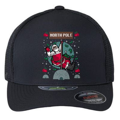 Naughty Ugly Christmas Sweater Gift Flexfit Unipanel Trucker Cap