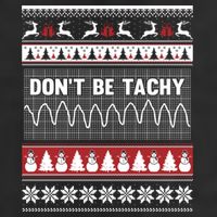 Nurse Ugly Christmas Sweater DonT Be Tachy 7 Panel Mesh Trucker Snapback Hat