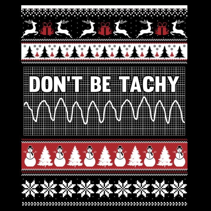 Nurse Ugly Christmas Sweater DonT Be Tachy Impact Tech Backpack