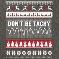 Nurse Ugly Christmas Sweater DonT Be Tachy Cotton Canvas Backpack