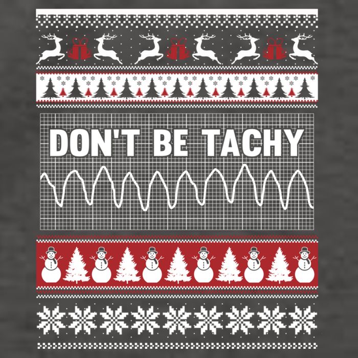 Nurse Ugly Christmas Sweater DonT Be Tachy Vector Backpack