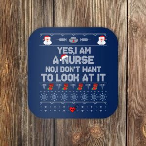 Nurse Ugly Christmas Coaster