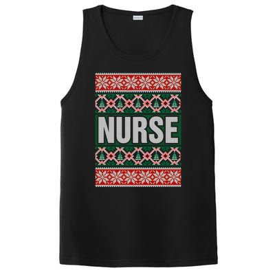 Nurse Ugly Christmas Sweater PosiCharge Competitor Tank