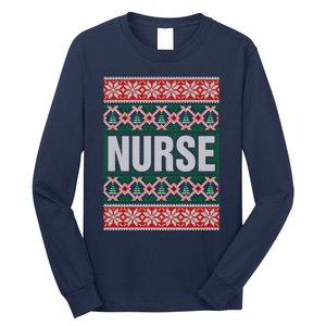 Nurse Ugly Christmas Sweater Long Sleeve Shirt