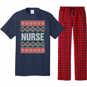 Nurse Ugly Christmas Sweater Pajama Set